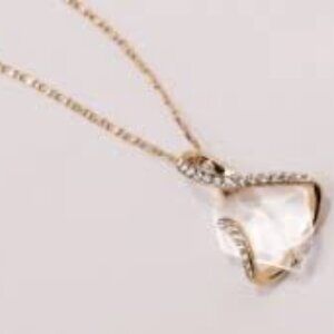 Pave Wrapped Crystal Necklace